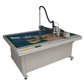 220 Voltage Flatbed Paper Cutter , High Stepping Motor Cardboard Cutting Plotter